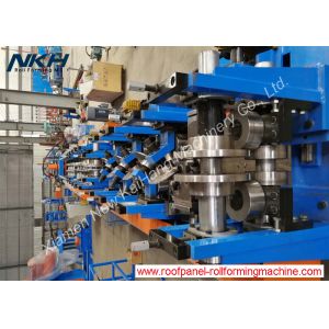Quality High Speed Upright Roll Forming Machine , Shelf Panel Roll Forming Machine With Presser for sale