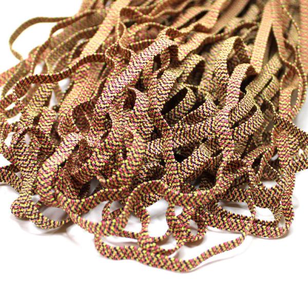 Knitted 3mm-10mm Braided Elastic Cord Double Fold Bias Tape Quilt Binding