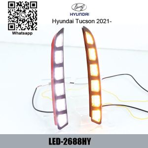 Quality Hyundai Tucson 2021 DRL LED Daytime running Lights car led lights aftermarket for sale
