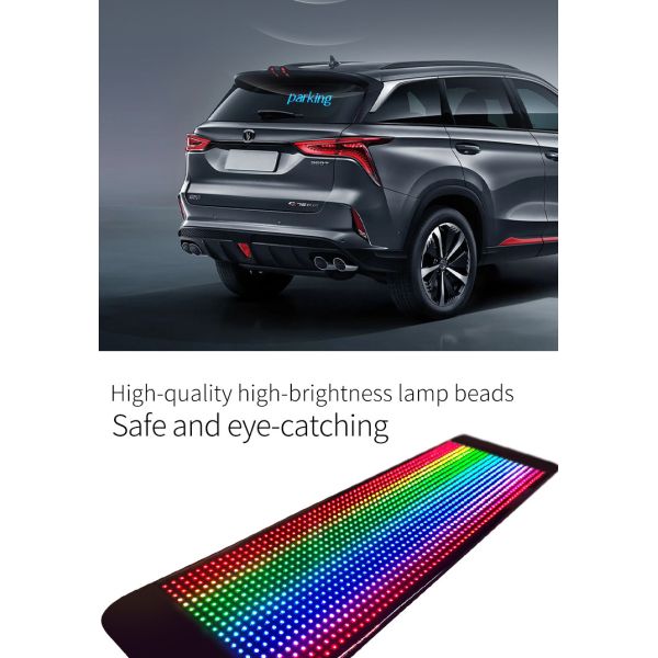 Smart Rear Windshield Led Display For Fleet Advertising Personalized Designs