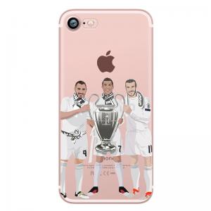 Quality Custom made soft TPU transparent clear football team basketball soccer phone case for iphone 8 for sale