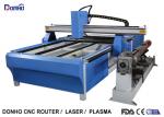 Blue CNC Plasma Metal Cutting Machine / Industrial Plasma Cutter With Rotary