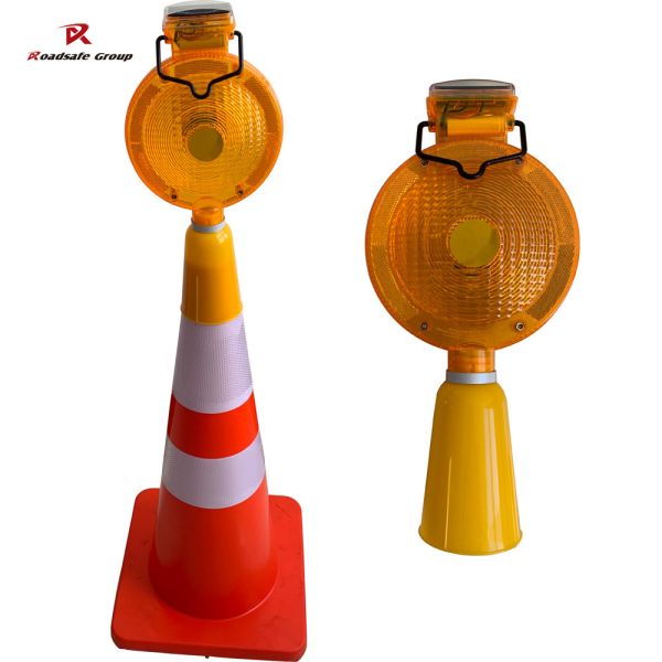 New Solar Road Construction Traffic Blinking Barricade Warning Lights Obstacle Safety Flashing Light