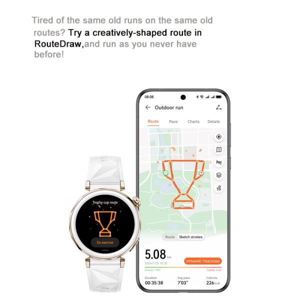 WATCH GT 5 Pro Smart Watch AMOLED Color Screen Sports Tracker Health Monitor Wristwatch up to 2-Week Battery Life