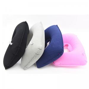 Quality U Shaped Inflatable Travel Pillow 42g Customized Logo 25.6*44 CM for sale