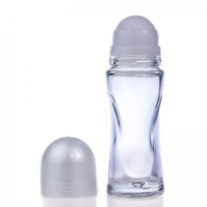 Quality 50ml Glass Roller Bottle Glass Roll On Perfume Bottles for Essential Oils for sale