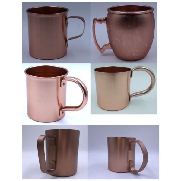 Classical Anodizing 1.0mm Metal Houseware 400ML Aluminum Beer Mugs
