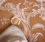 Golden Color King Size Cotton Fabric Luxury Wedding Jacquard Bedding Sets