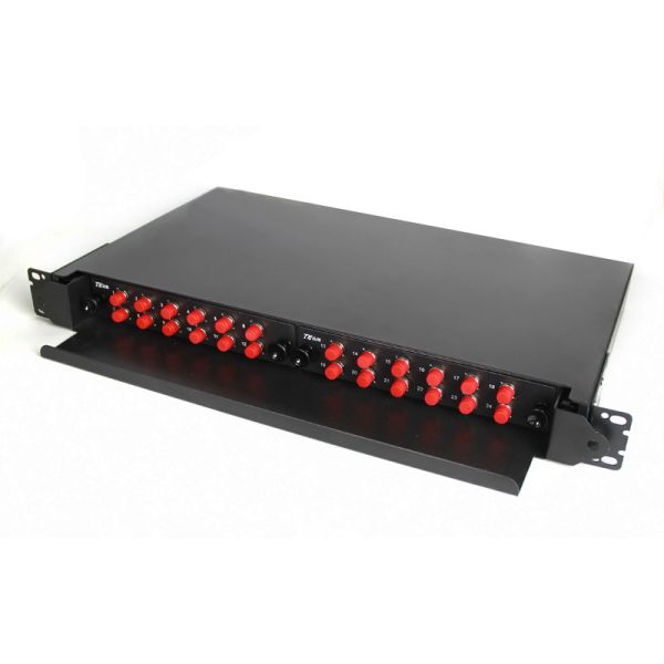 Drawer Fiber Optic Terminal Box Rack Mountable Patch Panel With FC adapter