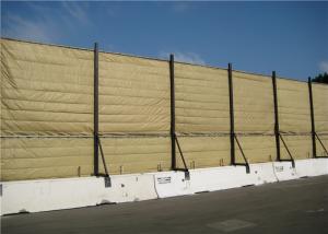 Quality Temporary Acoustic Barriers Cut Edge for for 6' x 12' chain link fence panels for sale