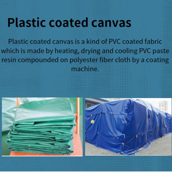 15m x 6m Plastic Sheet PVC Coated Tarpaulin Canvas Fabric for Municipal Projects