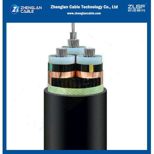 Fire Resistant Intermediate Voltage Cords With CTS/CWS Metal Screen XLPE Insulated PVC Sheath Power Cable