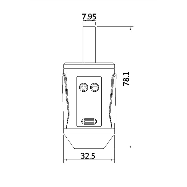 Professional Tattoo Pen Grip Aluminum Material Gold Black Color