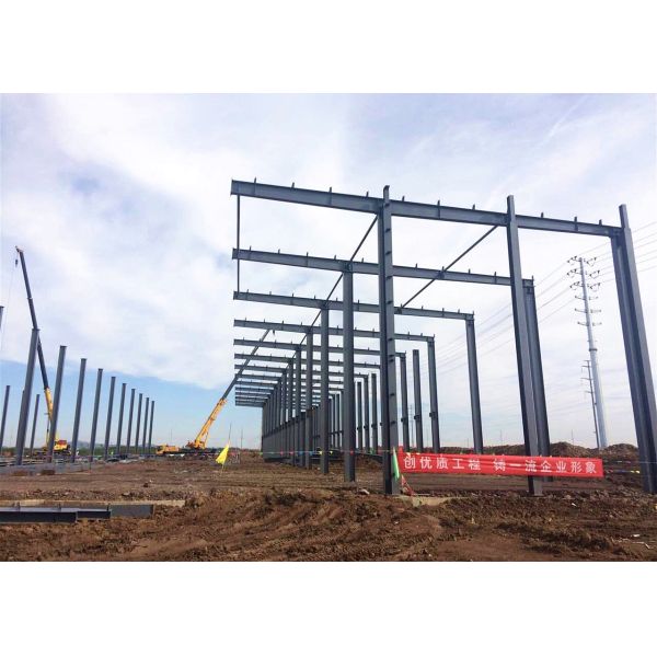 Large Span PEB Steel Buildings with H Section Columns and Beams