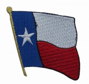 Quality TEXAS Flag Iron On Velcro Embroidery Patches For Clothes for sale