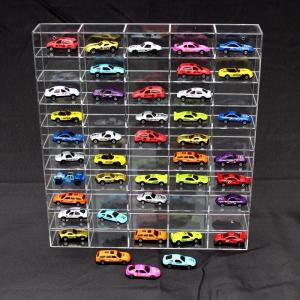 China 50 Grid  Custom Acrylic Showcase Display Case Car Model Display Rack Cabinet Toys Organizer on sale