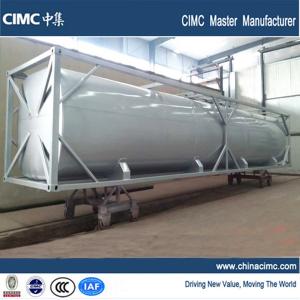 Quality CIMC 40 foot bulk tank container to carry diesel , cement , gasoline for sale