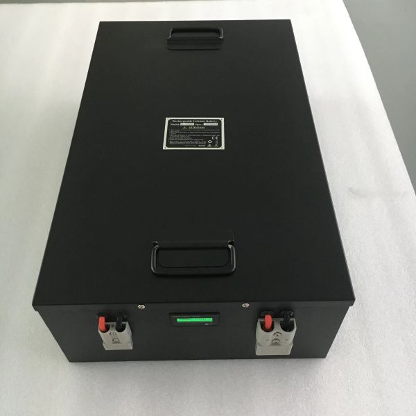 LiFePO4 Lithium Ion AGV Batteries Pack 72V 100Ah Customized