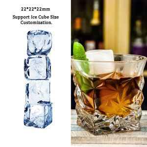 Large Square Cube Ice Making Machine For Drinks 30kg Ice Storage Capacity LZ-120