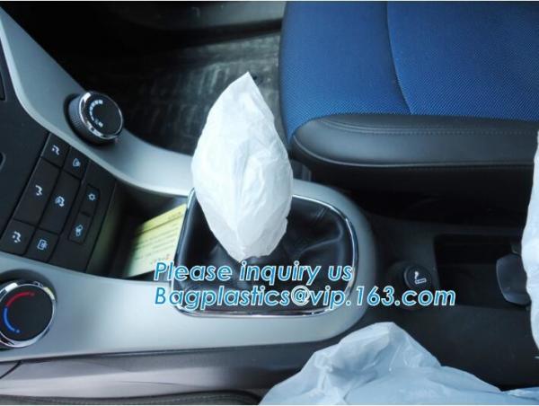 wheel cover bags, wheel bags, sacks,Auto Consumable Paint masking film Disposable car cover Tire bag 5 in 1 clean kits,