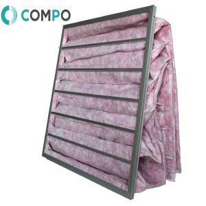 Quality Synthetic Fiber Ahu Bag Filter Customized With F5 F6 F7 F8 F9 Filtration Grade for sale