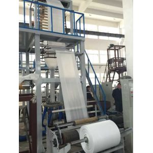 High Speed PE Film Blowing Machine ABA Three Layer Co - Extrusion