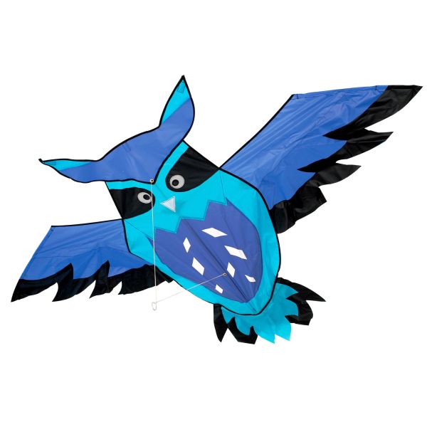 Single Line Owl Kite For Kids Playing Fiberglass Frame Type 2-5bft Swing Range