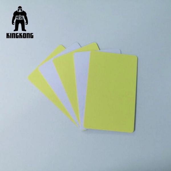 Buy Plain Sticker PVC Business Cards Printable Plastic Cards Adhesive Blank With Layer at wholesale prices