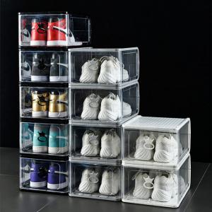 Quality ODM Dustproof Clear Plastic Shoe Organizer Drawer Rack Transparent for sale