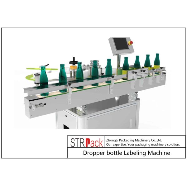 STL-A Wrap Around Dropper Bottle Labeling Machine 50 - 200pcs/min