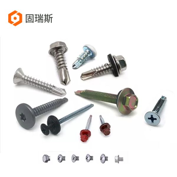 Cross Pan Head Drill Tapping Screws DIN 7504 Cross Recessed Pan Head Drilling Screws Self-Drilling Tapping Screws