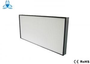 China Mini Pleated Panel Hepa Air Filter Polyurethane Sealant Rubber , Fiberglass Media on sale
