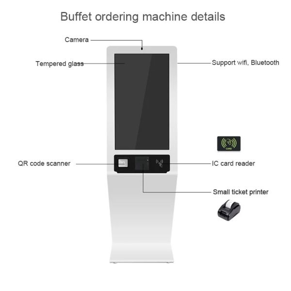 1920x1080 300cd/m2 21.5" Interactive Digital Signage Kiosk