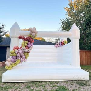 China Outdoor Inflatable Bounce House White Wedding Bouncer Inflatable Jumping Bounce House on sale