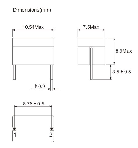 310nH 80A Ferrite Dip High Current Power Inductors