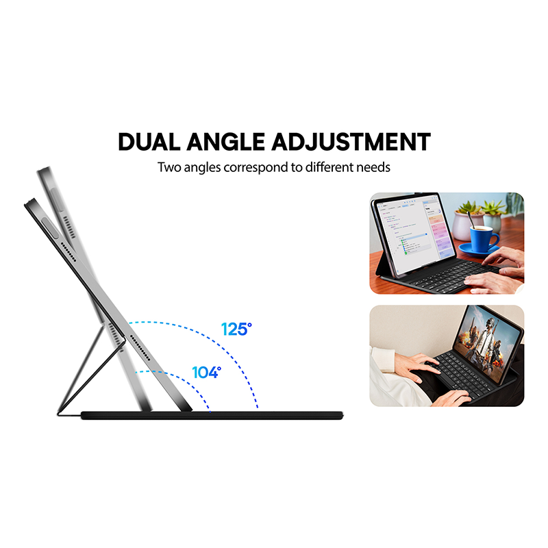 Laudtec Powerful Magnet Keyboard Case for iPad 10.9 Inch Customize OEM ODM Smart Layout Keyboard for iPad Air (2026) 11" (M4)