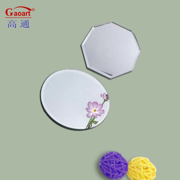 80Cm Round Frameless Bathroom Two-Way Square Adhesive Wall Mirror For Modern Home Decor