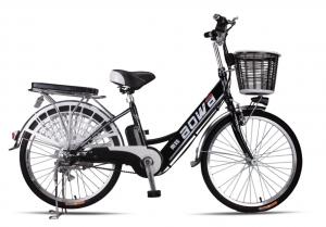 China 48V Womens Hybrid City Lithium Bicycle , Electric Assisted Bicycle With Electric Motor on sale