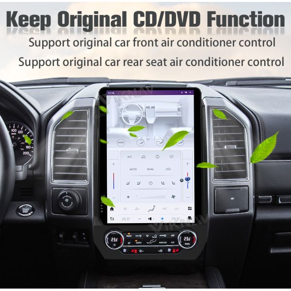 Viknav Car Radio For Ford Expedition (2016-2022) 14.4 Inch Android Head Unit Touch Screen GPS Multimedia Player Auto