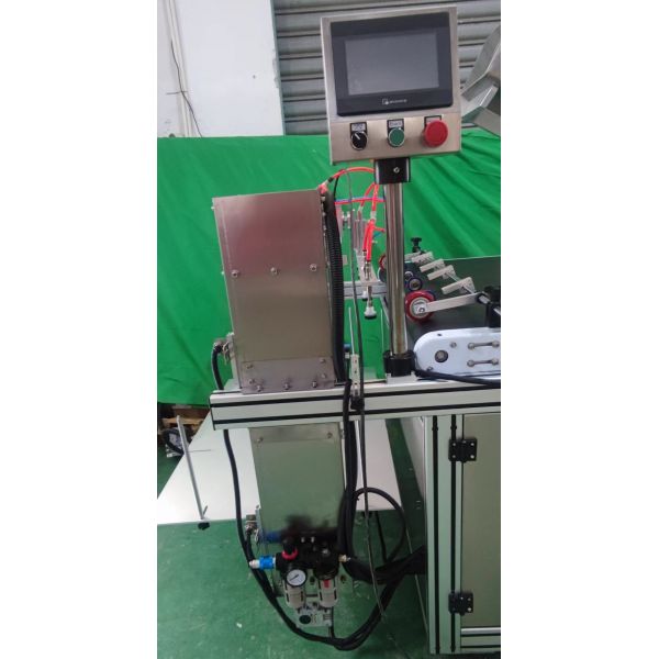 High Speed HMI Automatic Printing Bag Labeling Machine For Pouch Sticker 1000W