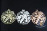 Die Casting Custom Metal Engraved Music Medals, 3D Design With Gold Silver