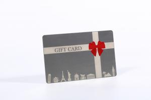 Quality 85*54mm Silkscreen Printing Metal Gift Card For Business for sale
