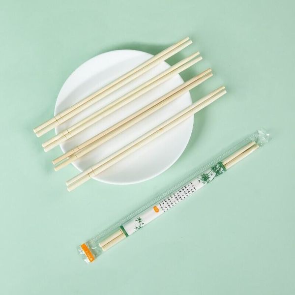 Portable Individually Wrapped Chopsticks Smooth Surface Custom Bamboo Chopsticks