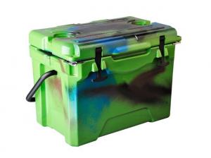 China OEM 25QT Portable Roto Molded Ice Box Outdoor Ice Fishing Tackle Box on sale