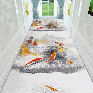 Quality Hotel Corridor Commercial Floor Mat 1.6m*50m 3D Printing Long Hallway Runners for sale