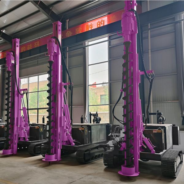 Screw Pile Driver Photovoltaic Solar Pile Driving Rig Hydraulic Vibration Piling Machine