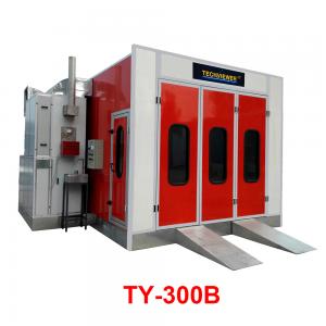 Quality 80℃ Steel Car Paint Booth Baking Oven With Italy Brand Diesel Burner Automotive Spray Booth for sale