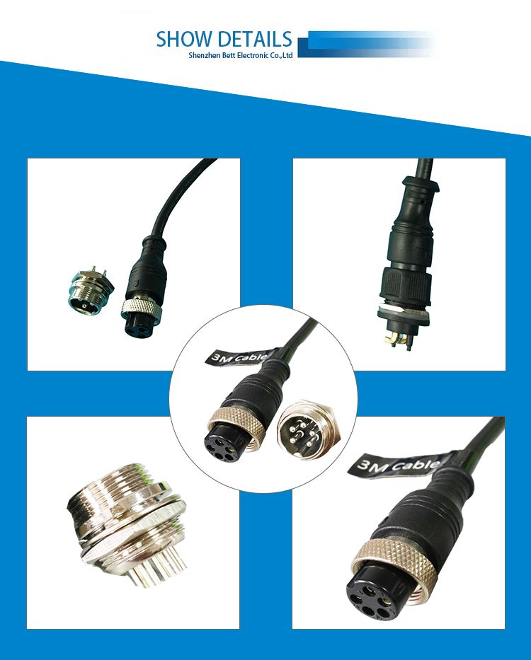 Ip65 Gx16 Metal Nut Aviation Plug 2 3 4 5pin Connector Equipment Cable