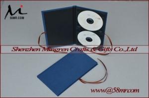 Quality Double Cotton Fabric Linen DVD CD Case for sale