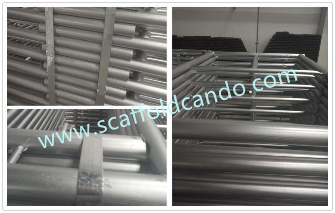 Q235 pre-galvanized painted scaffolding door frame ladder frame 1219*1700, 914*1700, 914*1524mm for construction project